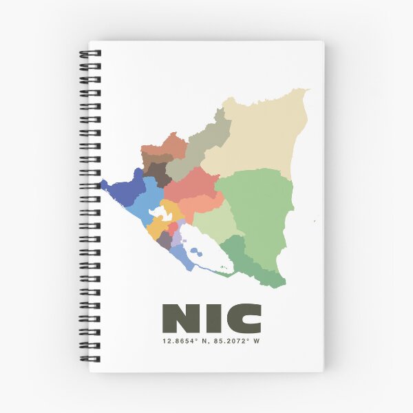 Item preview, Nicaragua Map - NIC ISO Code Wall Art designed and sold by CartoPrints.