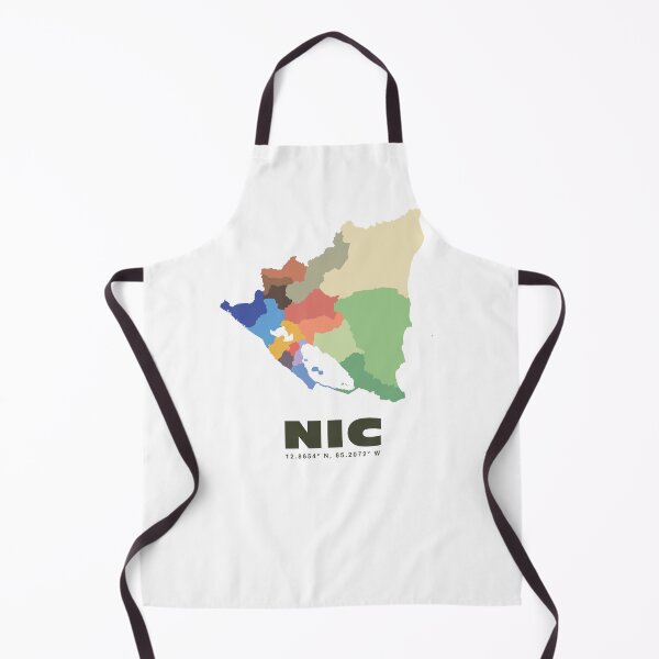 Item preview, Nicaragua Map - NIC ISO Code Wall Art designed and sold by CartoPrints.