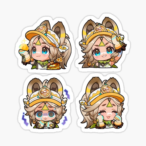 Item preview, Kachina Sticker Set, Genshin Impact designed and sold by Astral Drop.