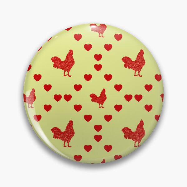 Item preview, Detailed Rooster Seamless Heart Pattern | Coq détaillé Motif sans cœur | Detailed Rooster Seamless Heart Pattern | Detailed Rooster Seamless Heart Pattern designed and sold by TheIconSmith.