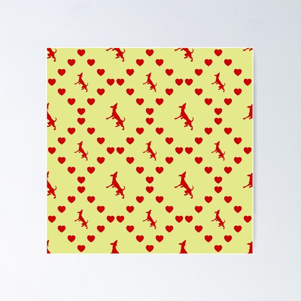 Item preview, Dog Seamless Heart Pattern | Chien Motif sans cœur | Dog Seamless Heart Pattern | Dog Seamless Heart Pattern designed and sold by TheIconSmith.