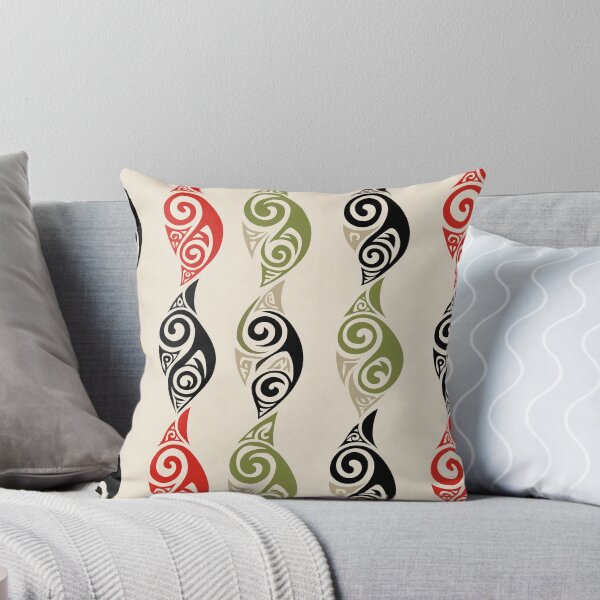 Item preview, Vertical Māori Totem Pattern with Koru Flow designed and sold by Moisky Patterns.