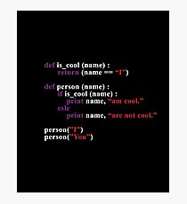 Coding person Photographic Print