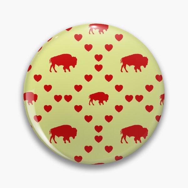 Item preview, Buffalo Seamless Heart Pattern | Buffle Motif sans cœur | Buffalo Seamless Heart Pattern | Buffalo Seamless Heart Pattern designed and sold by TheIconSmith.