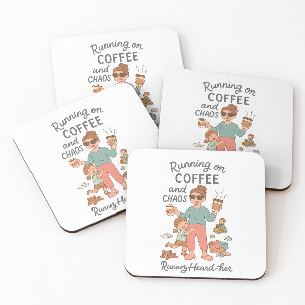 Item preview, Running on Coffee and Chaos Funny Mom Life designed and sold by Rushurban.