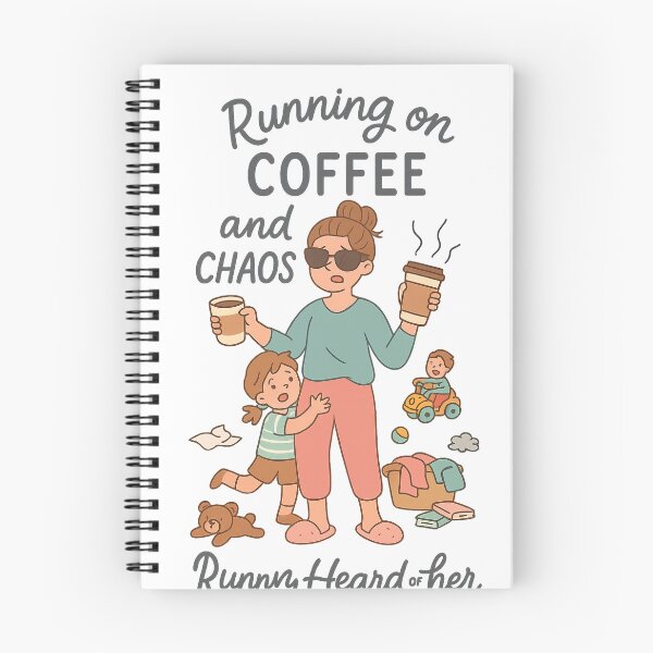 Item preview, Running on Coffee and Chaos Funny Mom Life designed and sold by Rushurban.
