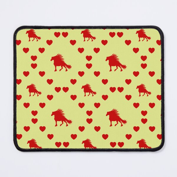 Item preview, Büffel Nahtloses Herzmuster | | Long Haired Horse Seamless Heart Pattern | Long Haired Horse Seamless Heart Pattern designed and sold by TheIconSmith.
