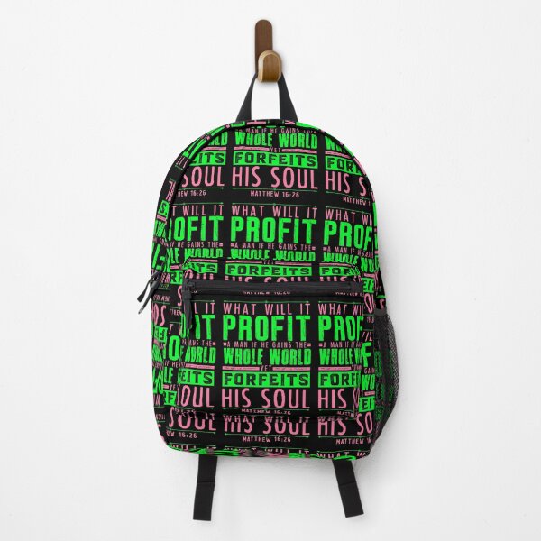 Item preview, Matthew 16:26 What Will It Profit A Man If He Gains The Whole World Yet Forfeits His Soul? designed and sold by plushism.