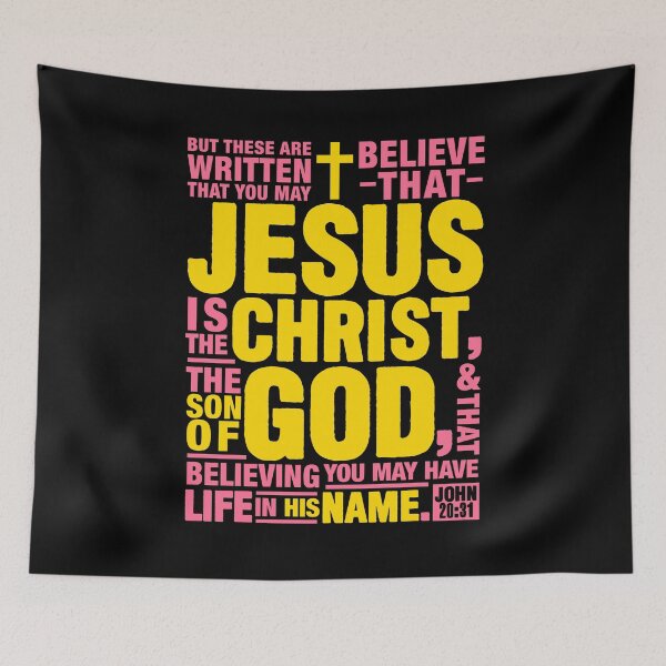 Item preview, John 20:31 Jesus Is The Christ The Son Of God designed and sold by plushism.