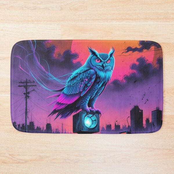 Item preview, Cybernetic Owl in a Silent, Dying Sky designed and sold by Blueangelgal.