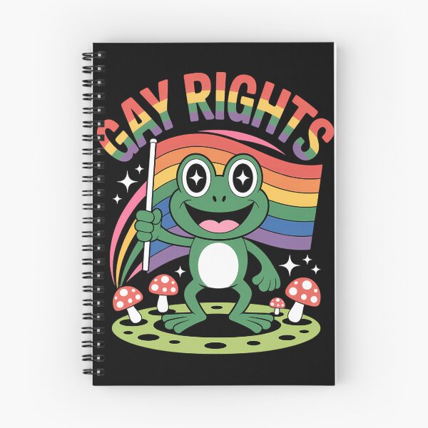 Item preview, Gay Rights Frog Toad LGBT Ally Pride Month Rainbow Flag designed and sold by brynatshop.
