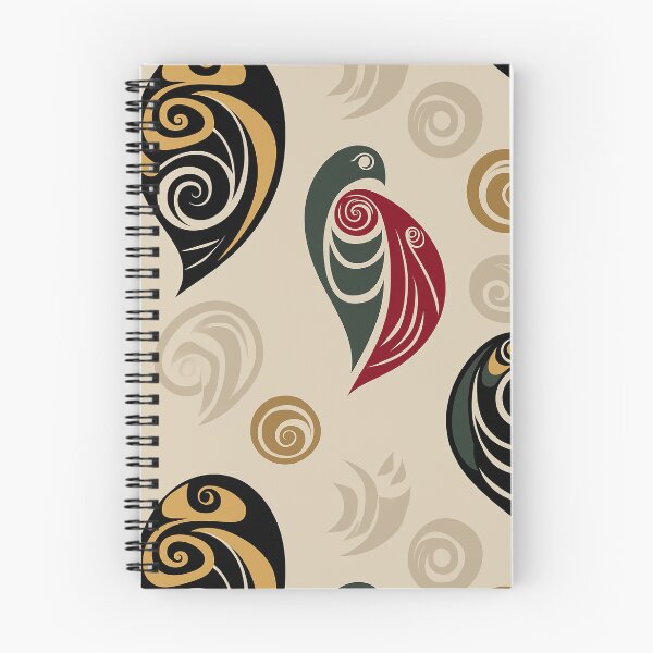 Item preview, Māori Sacred Bird Pattern with Koru Spirit designed and sold by Moisky Patterns.