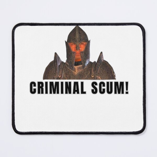 Item preview, STOP RIGHT THERE CRIMINAL SCUM designed and sold by Brownpants.