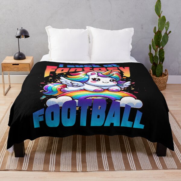 Item preview, I Suck At Fantasy Football Loser Unicorn designed and sold by Belarte.shop.