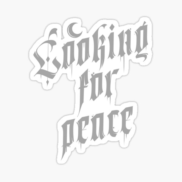 Item preview, Seeking Peace - Gothic Typography Design designed and sold by Valverproduct.
