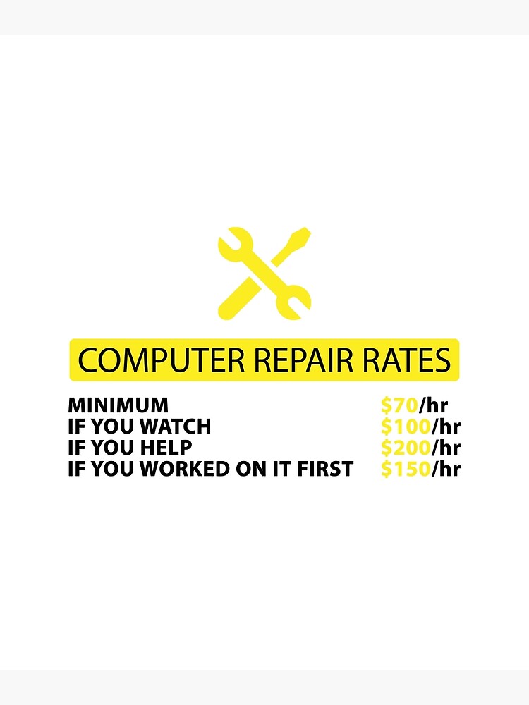 repair rates" Poster for Sale by Evelyus Redbubble