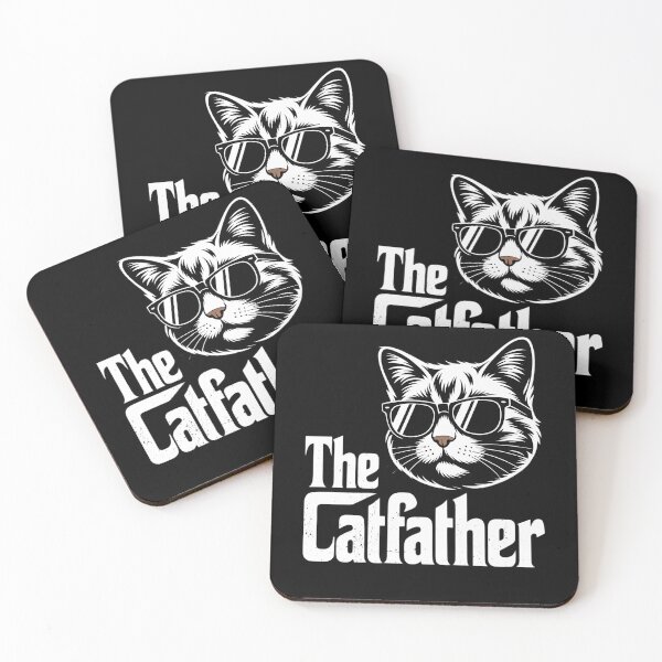 Item preview, The Catfather Funny Cat Dad Fathers Day Movie Pun Papa designed and sold by brynatshop.