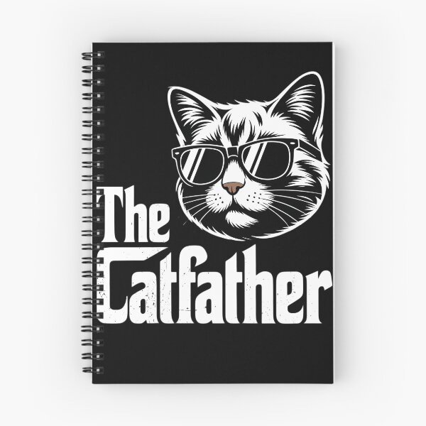 Item preview, The Catfather Funny Cat Dad Fathers Day Movie Pun Papa designed and sold by brynatshop.