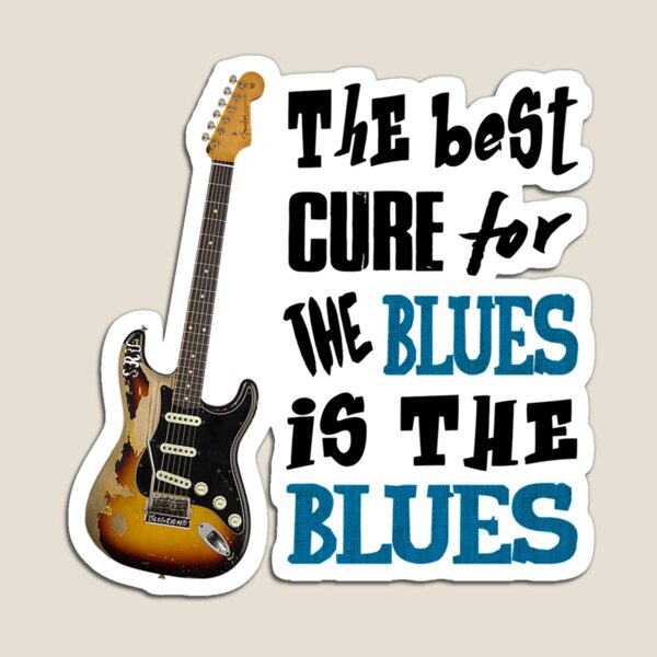 THE BEST CURE FOR THE BLUES IS THE BLUES Magnet
