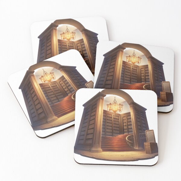 Item preview, Grand Library Aesthetic Sticker designed and sold by CuteKawaiiStudio.