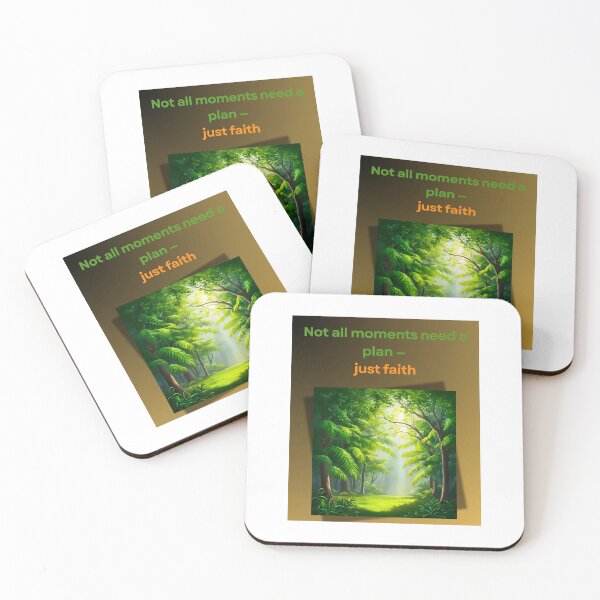 Item preview, Just Faith – Forest Glow Motivation Art designed and sold by Parijat Grace.