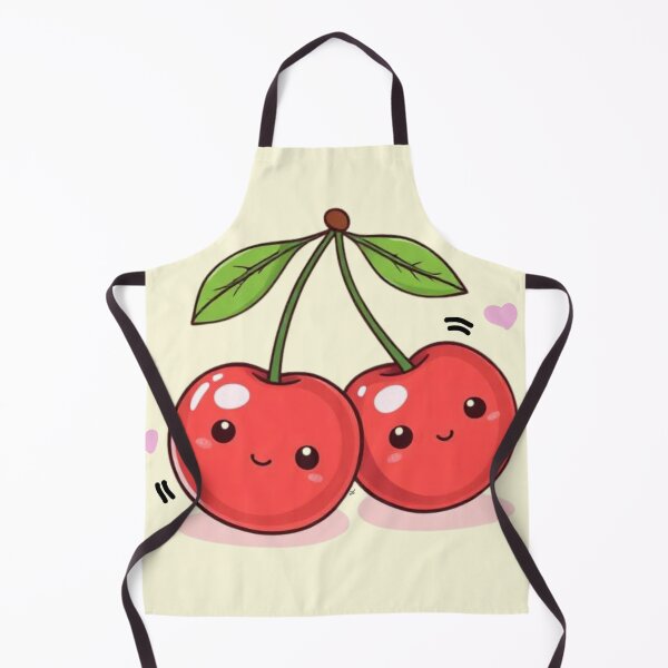 Item preview, Cute Kawaii Cherries with Smiling Faces – Adorable Fruit Design designed and sold by fusiondesignsstudio.