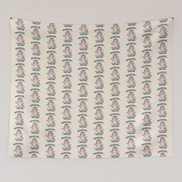 Item preview, Unicorn with a bored face WHATEVER... I'LL JUST BE A UNICORN designed and sold by JCN-N.