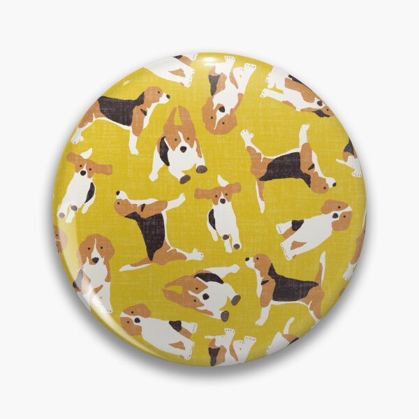 Item preview, beagle scatter yellow designed and sold by scrummy.