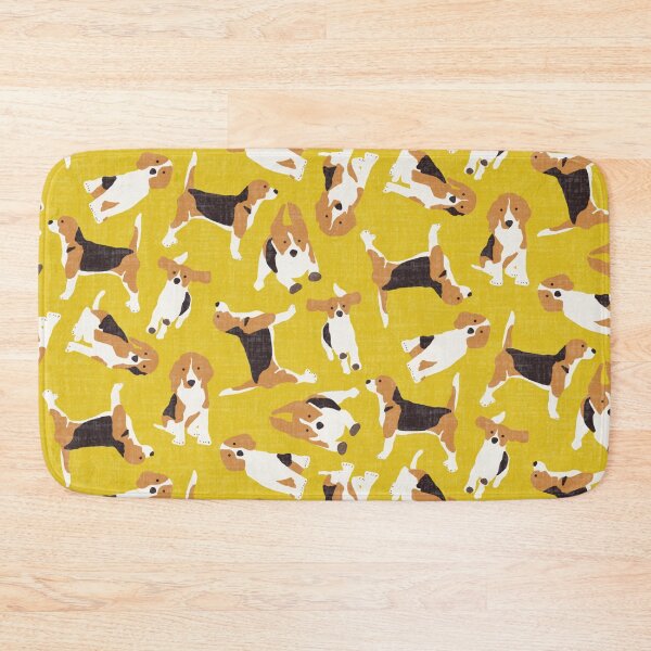 Item preview, beagle scatter yellow designed and sold by scrummy.