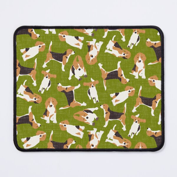 Item preview, beagle scatter green designed and sold by scrummy.