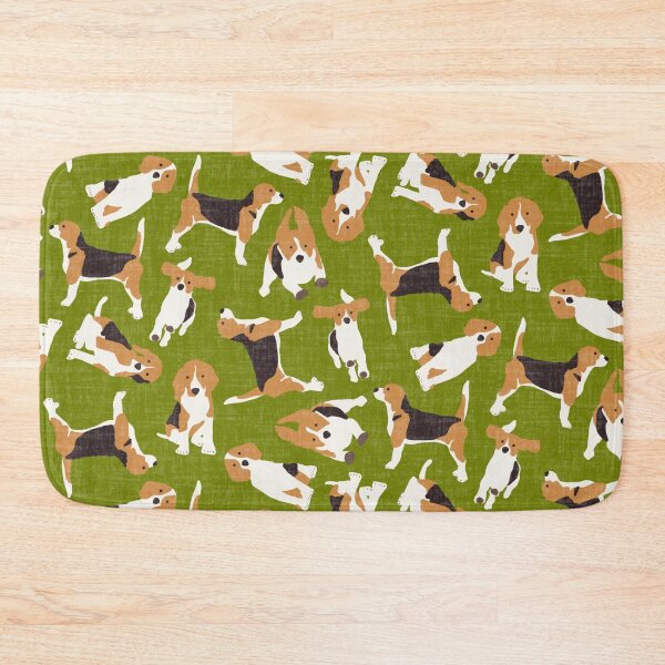 Item preview, beagle scatter green designed and sold by scrummy.