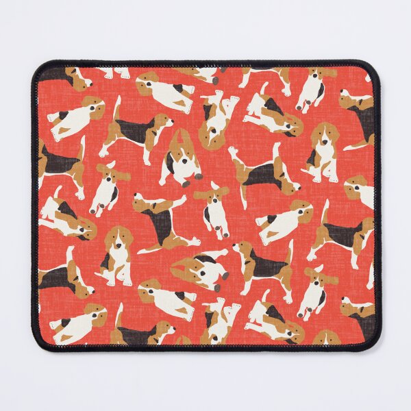 Item preview, beagle scatter coral designed and sold by scrummy.