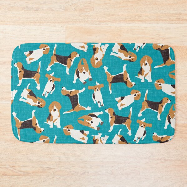 Item preview, beagle scatter blue designed and sold by scrummy.