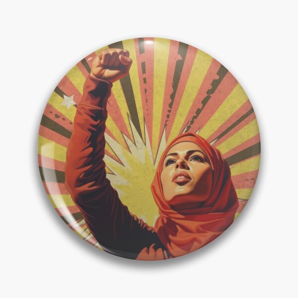 Item preview, Protesting woman with headscarf designed and sold by Mauswohn.