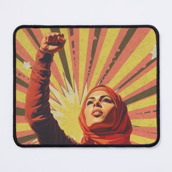 Item preview, Protesting woman with headscarf designed and sold by Mauswohn.