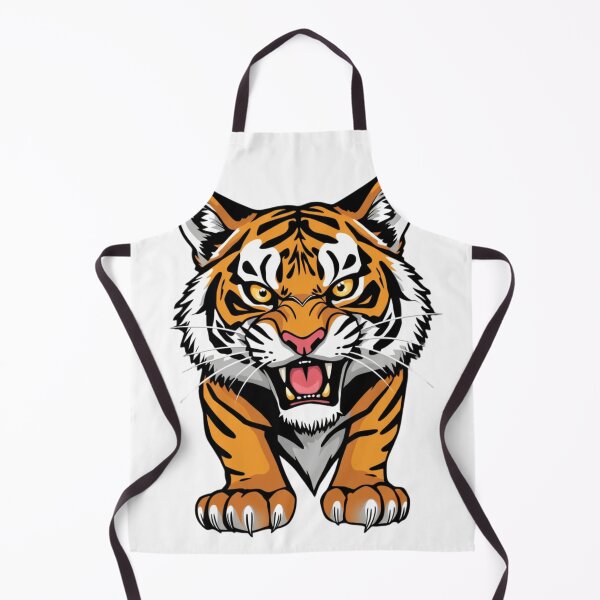 Item preview, Fierce Roaring Tiger Illustration designed and sold by UnboxedZone.