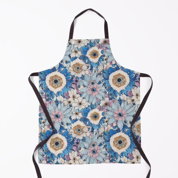 Item preview, Colorful Abstract Floral Pattern with Eye Motifs designed and sold by CoolPixels.