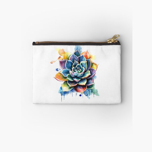 Item preview, Vibrant Watercolor Succulent with Rainbow Petals designed and sold by Mariana Shymkovych.