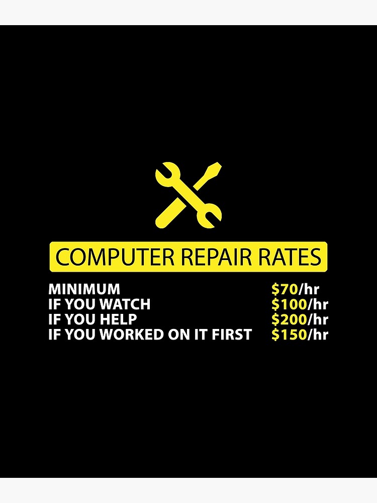 repair rates" Poster for Sale by Evelyus Redbubble