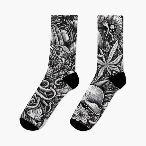 Item preview, Deep Sea Doodle Dive Aestetic, Trendy,Reloaded, Viral Drop 2025 designed and sold by Imaginarium of Chaos falcon88 .