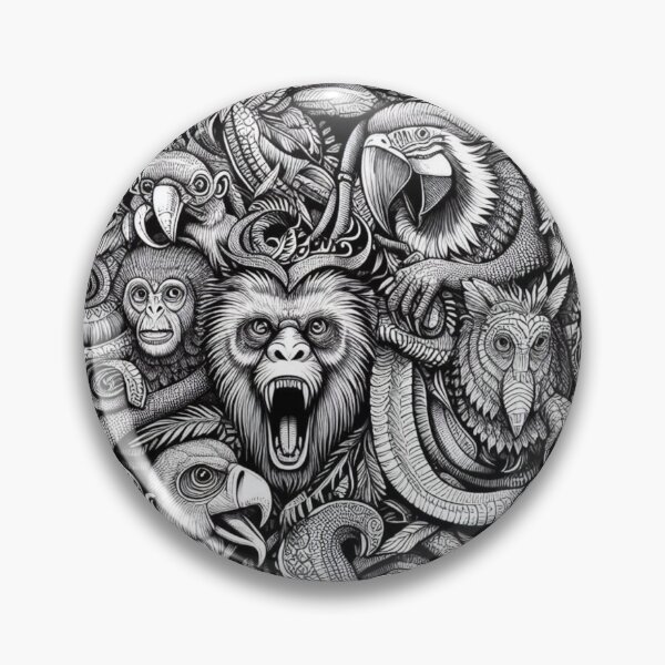Item preview, PsyJungle Beasts: Estética, tendencia, recargada y viral (2025) designed and sold by Imaginarium of Chaos falcon88 .