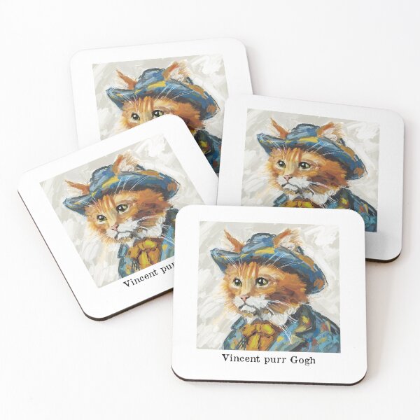 Item preview, Vincent purr Gogh designed and sold by TraceyMackieArt.