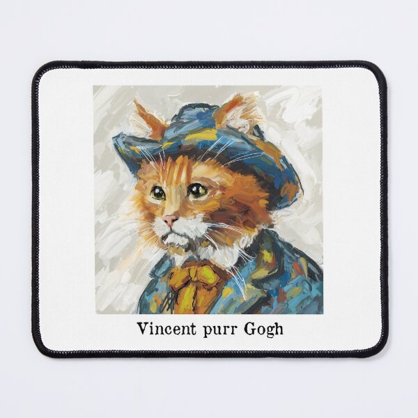 Item preview, Vincent purr Gogh designed and sold by TraceyMackieArt.