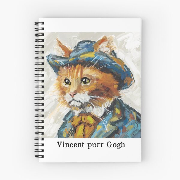 Item preview, Vincent purr Gogh designed and sold by TraceyMackieArt.