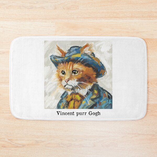 Item preview, Vincent purr Gogh designed and sold by TraceyMackieArt.