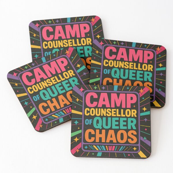 Item preview, Camp Counsellor of Queer Chaos – Bold Rainbow Art designed and sold by Haus Of Sin.