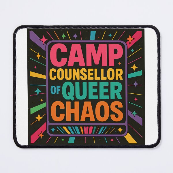 Item preview, Camp Counsellor of Queer Chaos – Bold Rainbow Art designed and sold by Haus Of Sin.