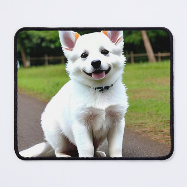 Item preview, White dog designed and sold by RAISC.