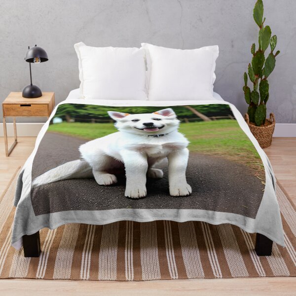 Item preview, White dog designed and sold by RAISC.