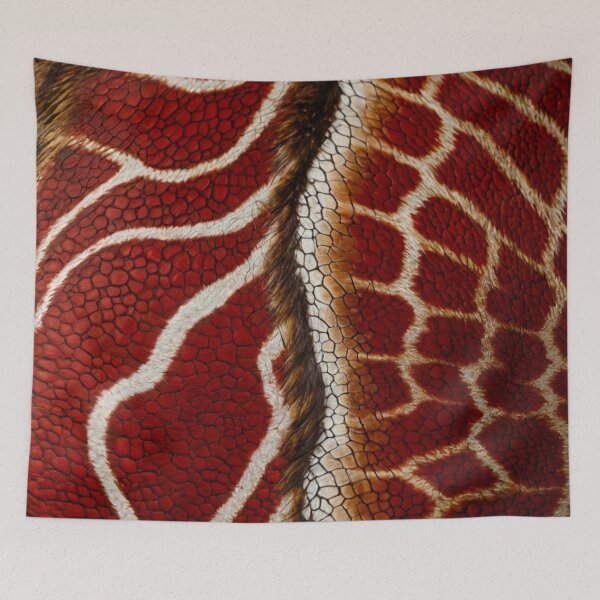 Item preview, red zebra skin texture designed and sold by FashionCatwalk.